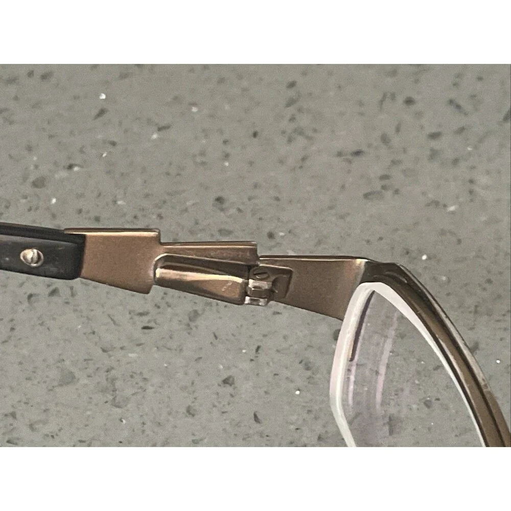 Rampage R165 LBRN 49-18-135 Brown Metal Flex  Half Rim Eyeglasses Frames ONLY
